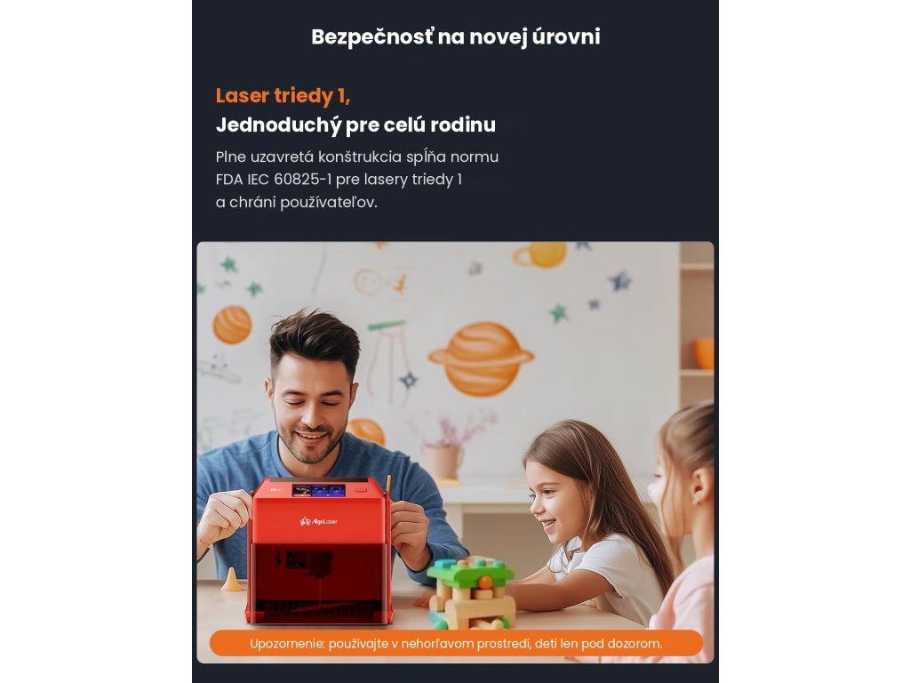 Bezpečný laser triedy 1